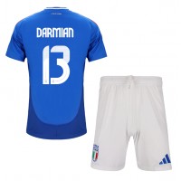 Maglia Calcio Italia Matteo Darmian #13 Prima Divisa Bambino Europei 2024 Manica Corta (+ pantaloncini)